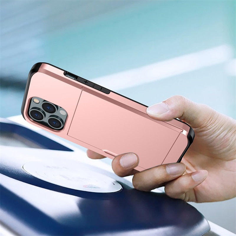 Brehn | Business Armor Slide Wallet iPhone Hülle