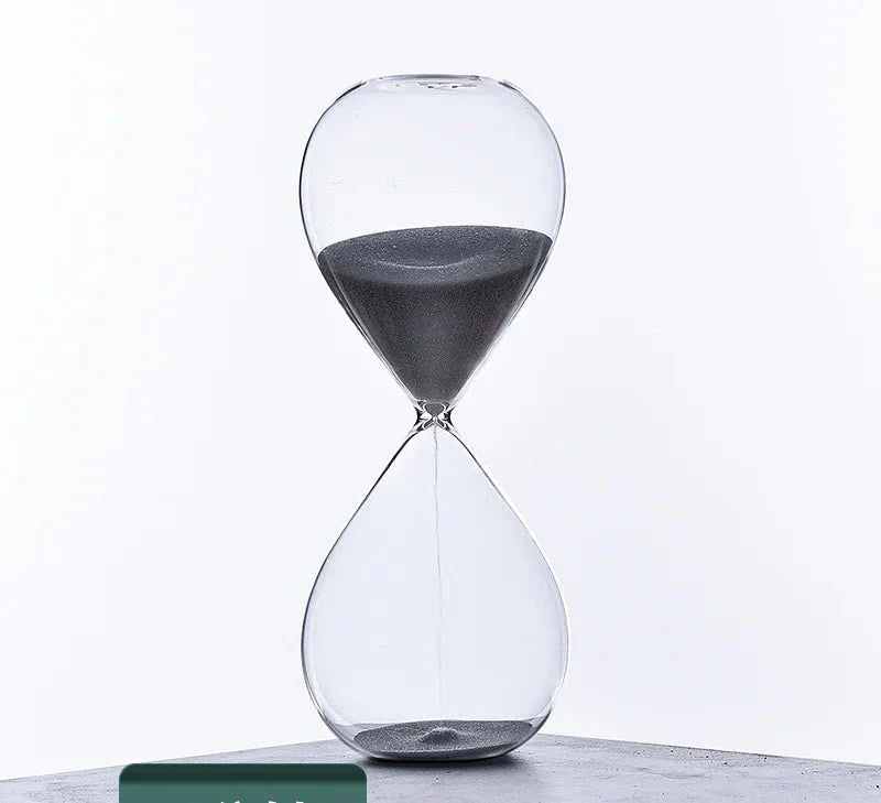 Brehn | Glas Sanduhr Timer | Stilvolle Dekoration mit 5/10/30/60 Minuten Zeitangabe