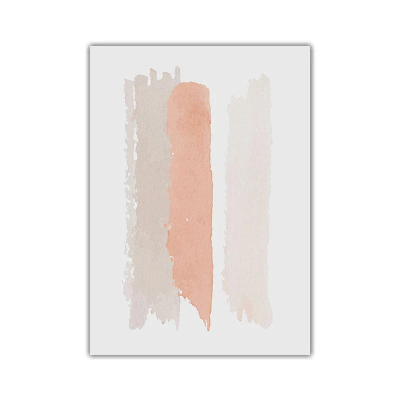 Minimalistische Pastell-Aquarell-Wandkunst Feine Kunst Leinwanddrucke Modern abstrakte nordische Bilder für Wohn- und Schlafzimmer Kunstdekoration | Brehn