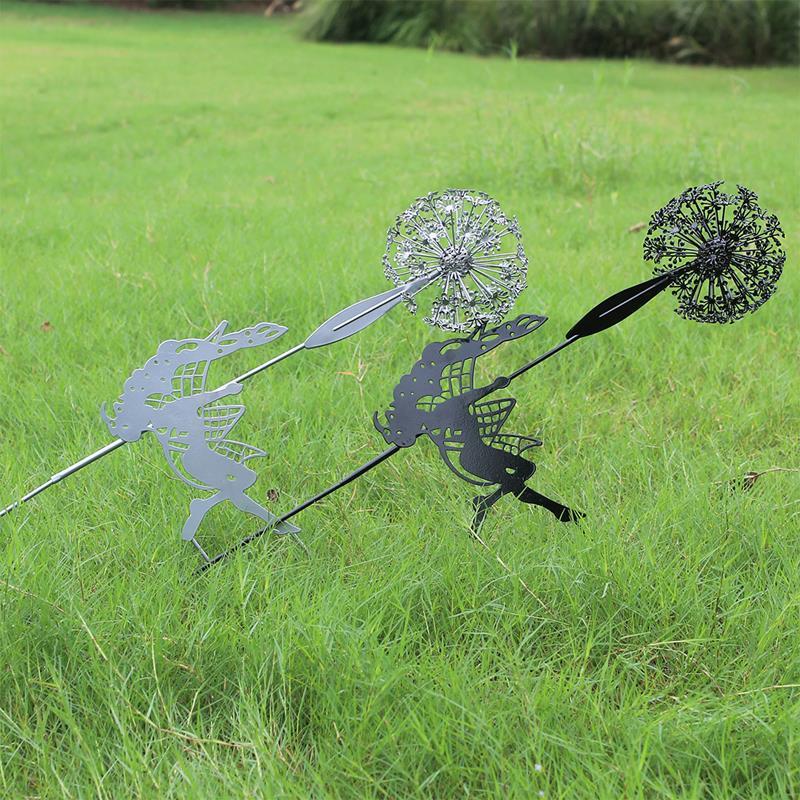 Feen und Löwenzahn Tanzen Gemeinsam Skulptur für Garten im Freien