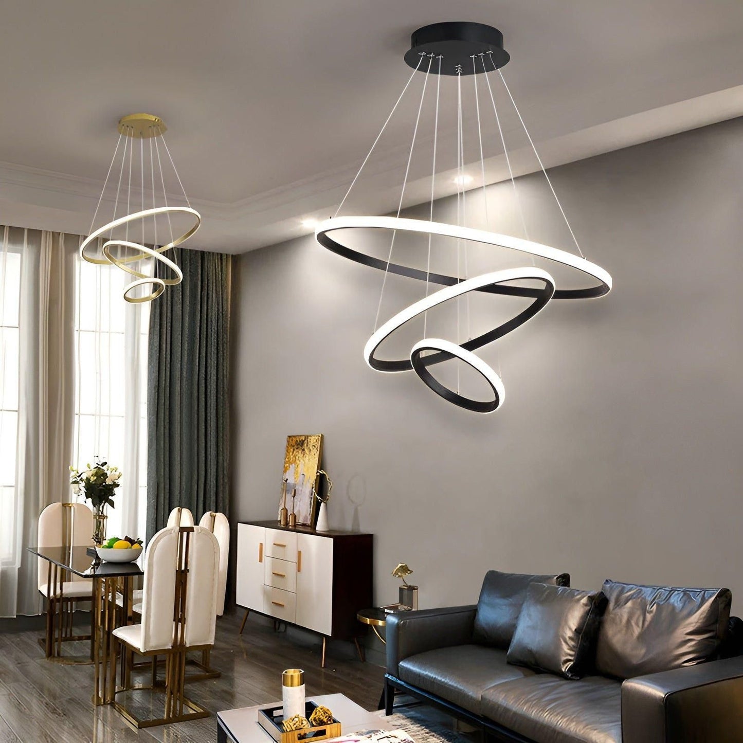 LED-Pendelleuchte mit Balldesign – Modern und Eleganz | Ideal für Wohnzimmer oder Esszimmer | Brehn