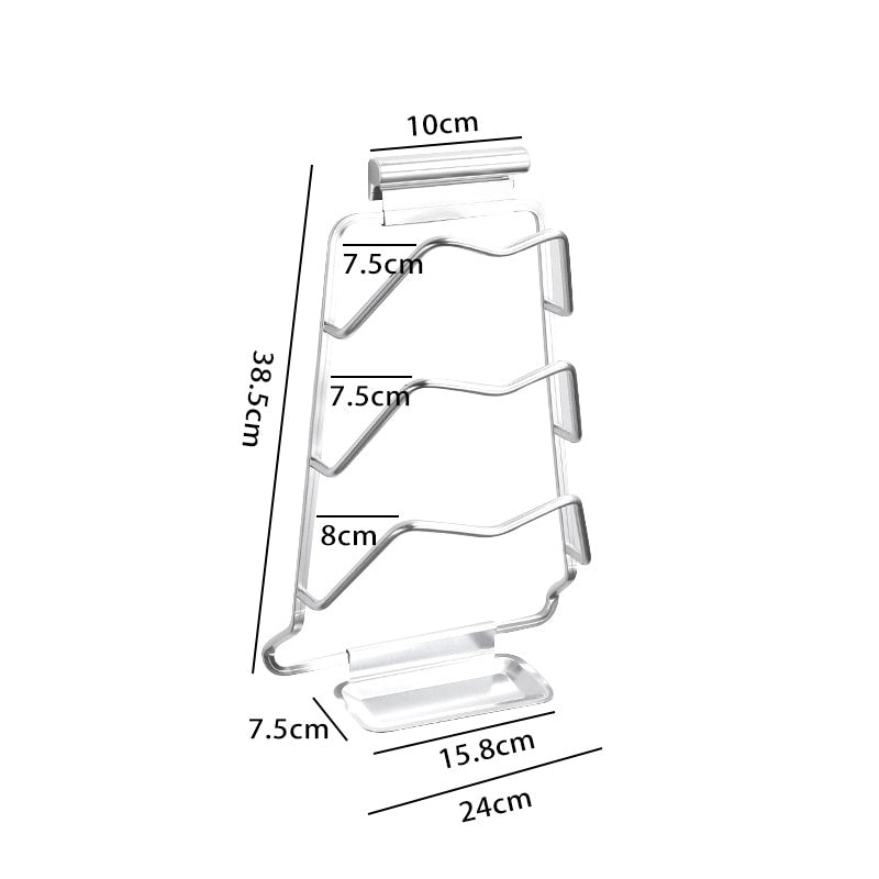 Brehn | Wandmontierter extremen Topfdeckelhalter Rack