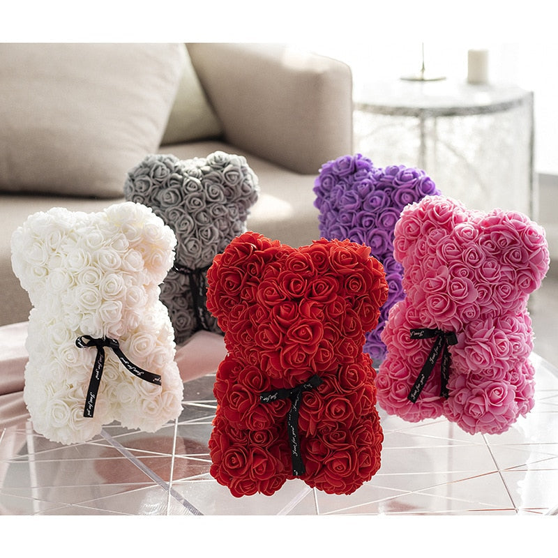 Brehn | Künstliche Rosenblumen Teddybär
