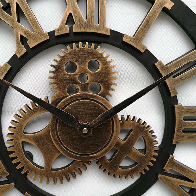 Handgefertigte Übergroße 3D Retro Dekorative Wanduhr | Brehn