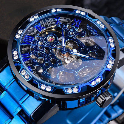 Vivolux Herren-Armbanduhr Skelett – Edelstahl, Zeitloser Luxus und Eleganz