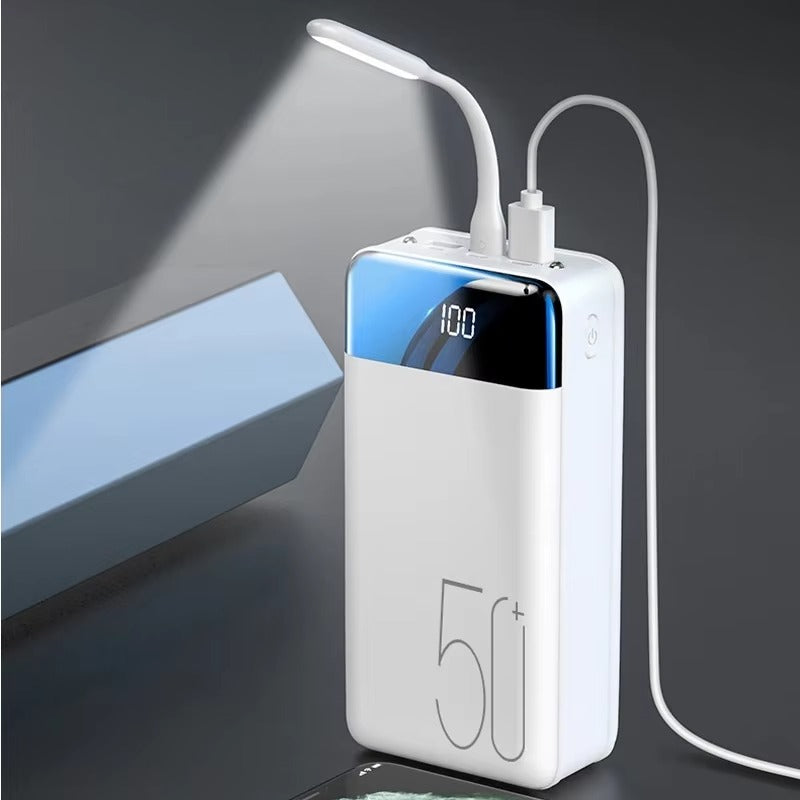Brehn | 50.000mAh Ultra-Hochleistungs-Powerbank – Super Schnellladen für Telefone, Tablets & Laptops
