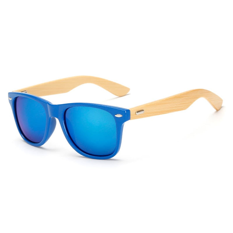 Brehn | Bamboo Retro Holz Sonnenbrille