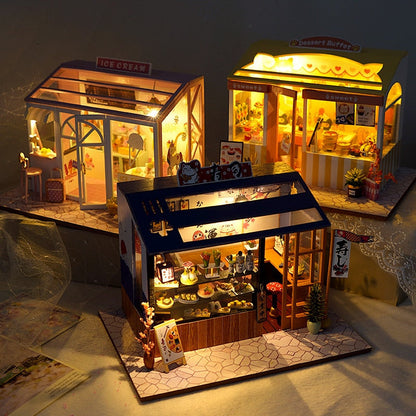 Miniatur DIY Japanische Bau Spielzeuge Set | Brehn