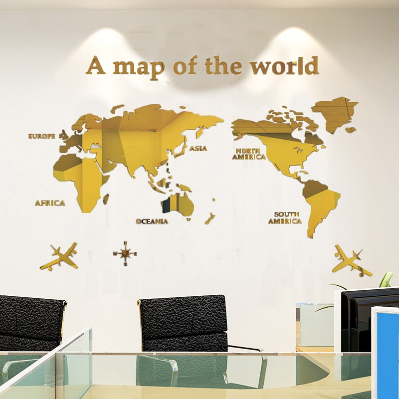 Globe Vision Weltkarte Aufkleber | Brehn