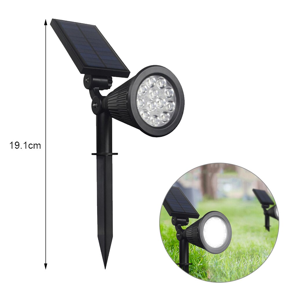 VIvolux | Solarbetriebene Farbige Verstellbare Gartenstrahler