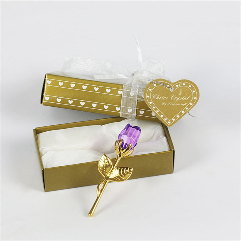 Luxuriöse Kristallrose in Geschenkbox – Valentinstagsgeschenk für Sie