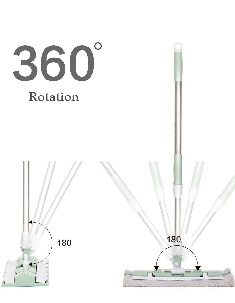 360 Grad teleskopischer großer Flachmop