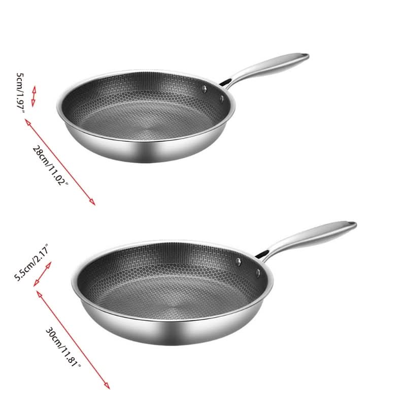 PanPro 30 cm Edelstahl-Antihaft-Bratpfanne