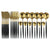 Brehn | Luxus Schwarz-Gold Edelstahl Besteckset - für Elegante Mahlzeiten