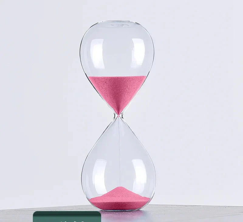 Brehn | Glas Sanduhr Timer | Stilvolle Dekoration mit 5/10/30/60 Minuten Zeitangabe