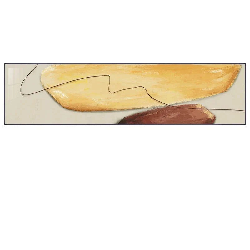 Zeitgenössische Farbform & Linie Abstrakte Wandkunst Fine Art Leinwanddrucke Breitformatbilder Für Schlafzimmer Über Dem Bett Kunst Für Über Der Couch | Brehn