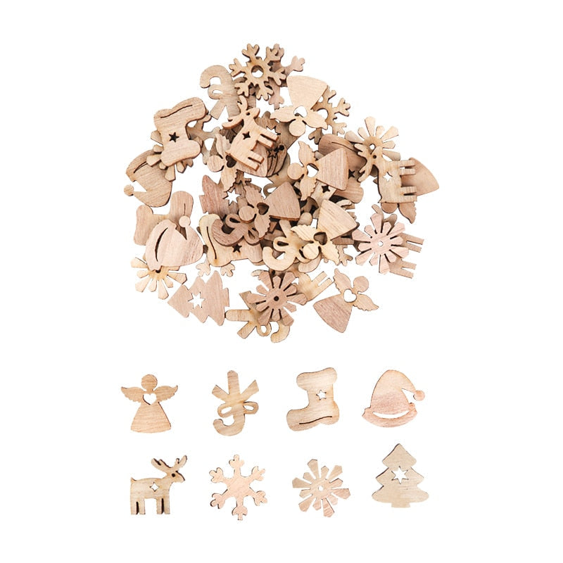 Brehn | Holz Winter Glückliche Weihnachtsornamente