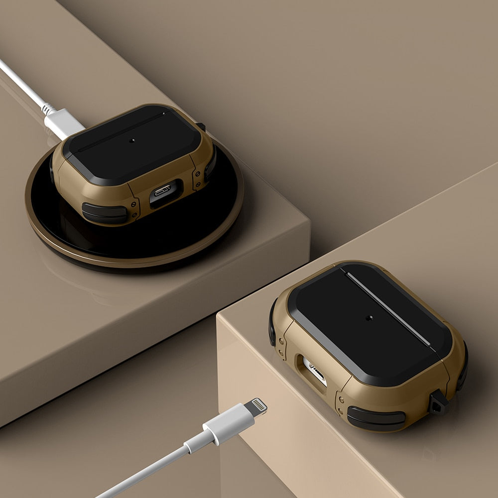 VIvolux | Audio Armor Carbon Fiber Silicone Airpods Case