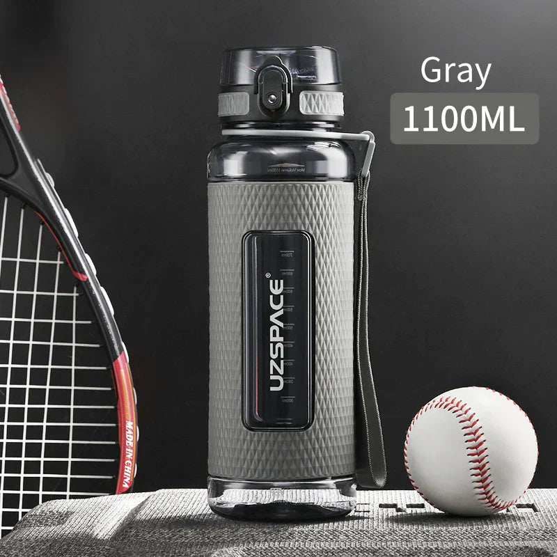 UZSPACE Sport Wasserflaschen, BPA-frei, tragbar, schlagfest, auslaufsicher, große Kapazität, Fitness-Wasserkanne, Tritan-Kunststoff Trinkflasche