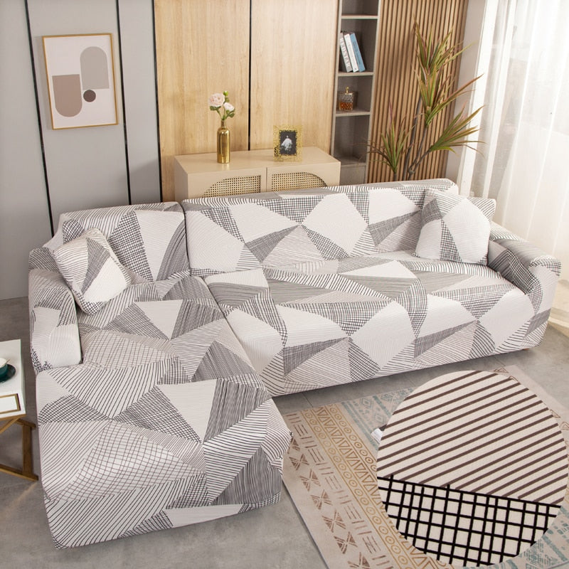 Modern rutschfeste bunte elastische Sofabezug | Brehn