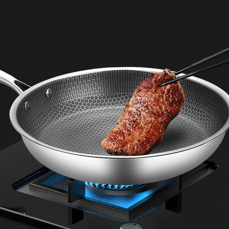 Brehn | Kratzfeste Edelstahl-Bratpfanne mit Antihaftbeschichtung – ProCook Elite