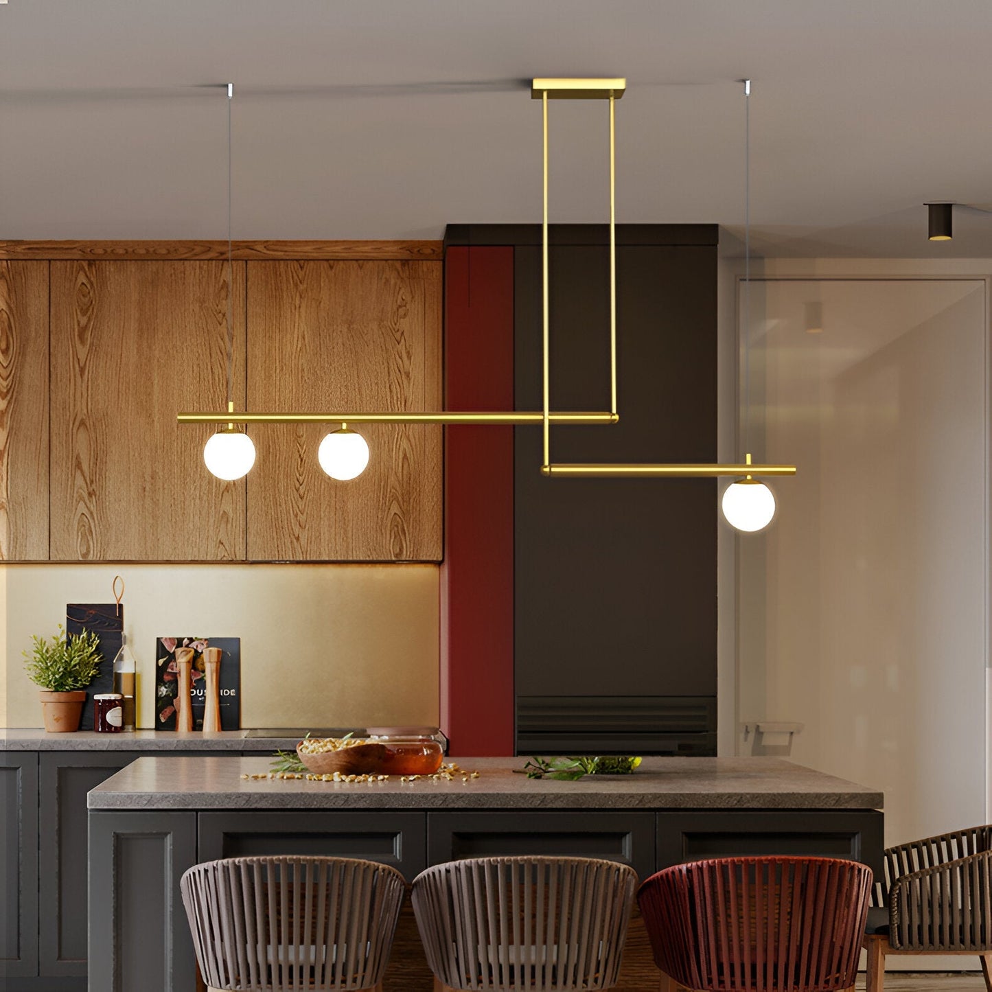 Brehn | Nordic Glass Linear Luxus Pendelleuchte