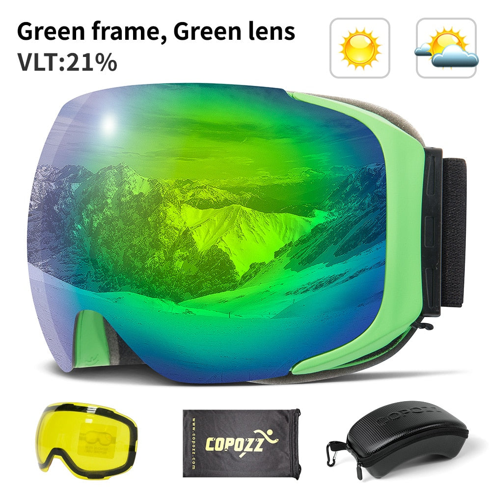 Magnetische UV-Schutz Anti-Beschlag Ski-Schutzbrille | Brehn