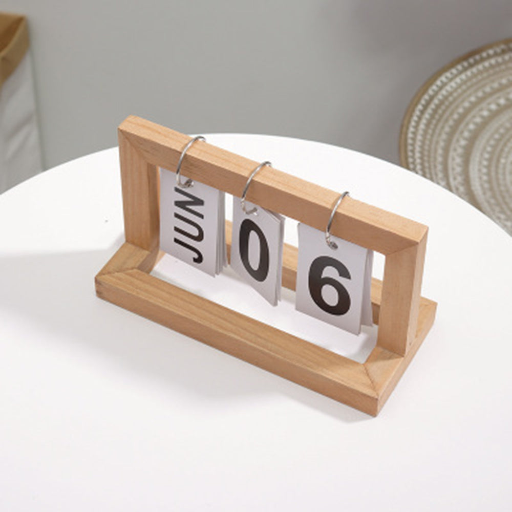 Holz Flip Desktop Tageskalender