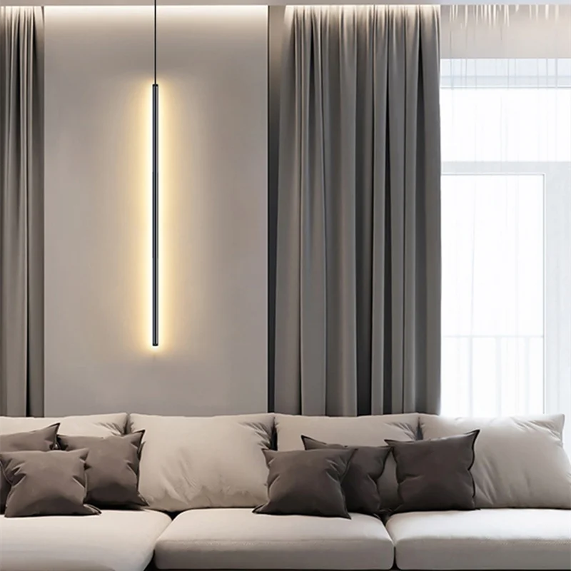 Brehn | Nordic LED Pendelleuchte: Minimalistisches Design mit kreativen Linien, perfekt für das Schlafzimmer, Essbereich