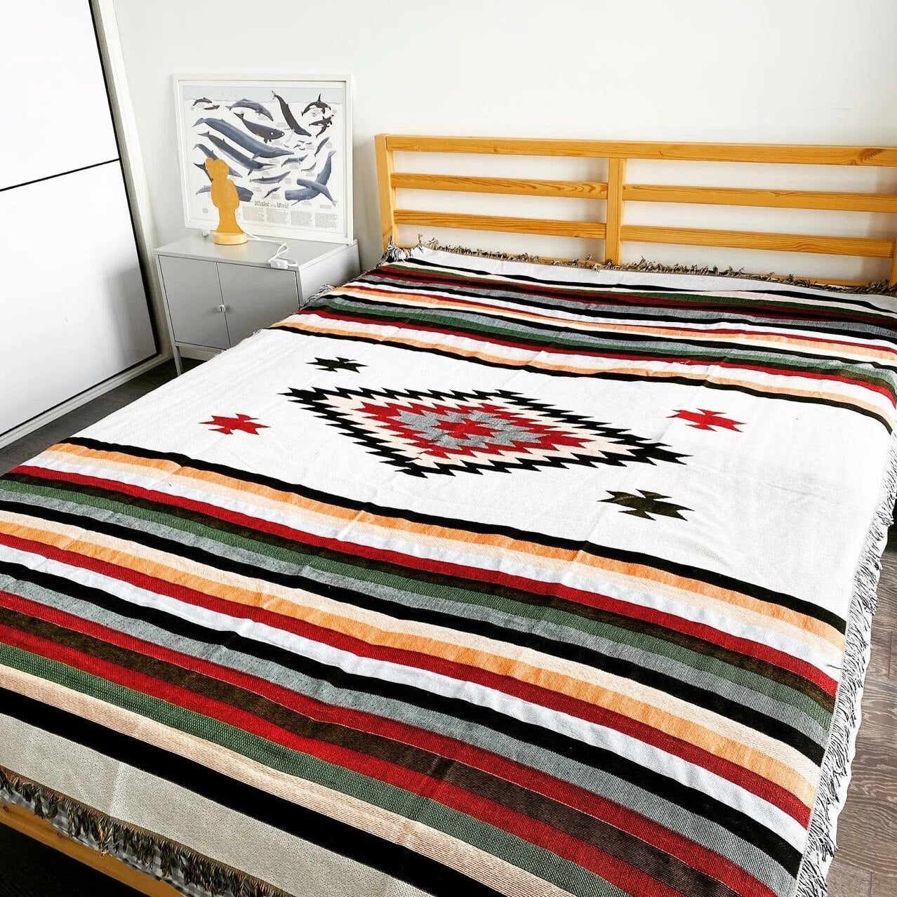 Vintage Kürbis Sofaüberwurf Decke | Brehn