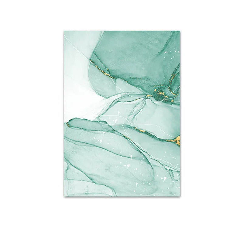 Abstrakter grüner goldener Marmor Druck Wandkunst Fine Art Leinwanddrucke Bilder für moderne Wohnung Wohnzimmer Hotelzimmer Kunst Dekor