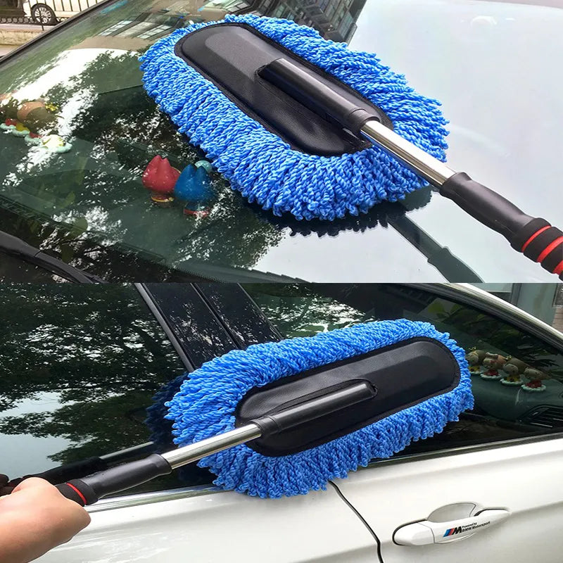 VIvolux | Pro Clean Universal Ausziehbares Auto-Wachs-Bürsten-Set