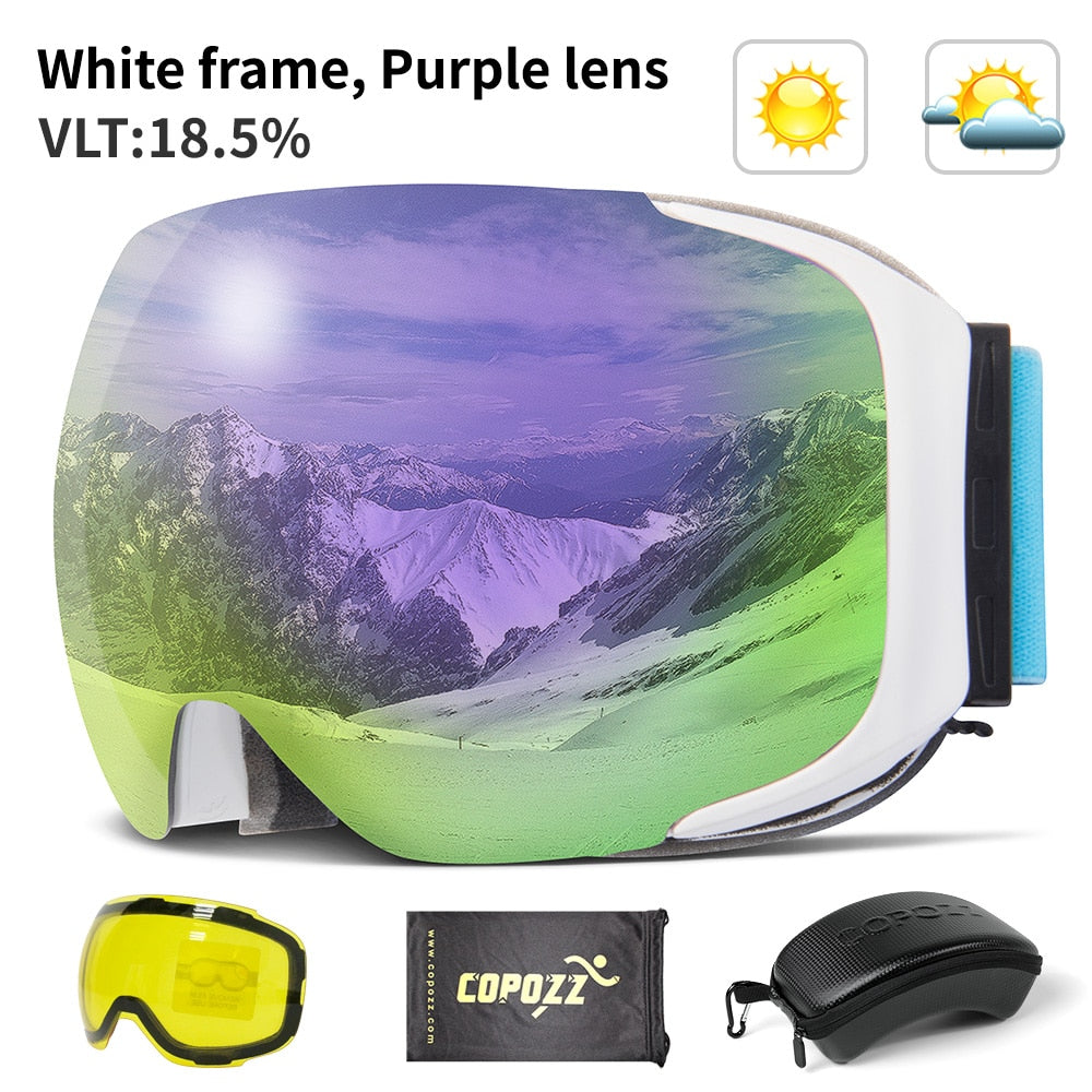 Magnetische UV-Schutz Anti-Beschlag Ski-Schutzbrille | Brehn