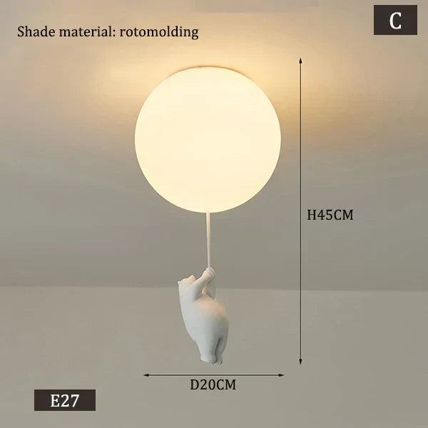 Hängende Bären Ballons Lampe | Brehn