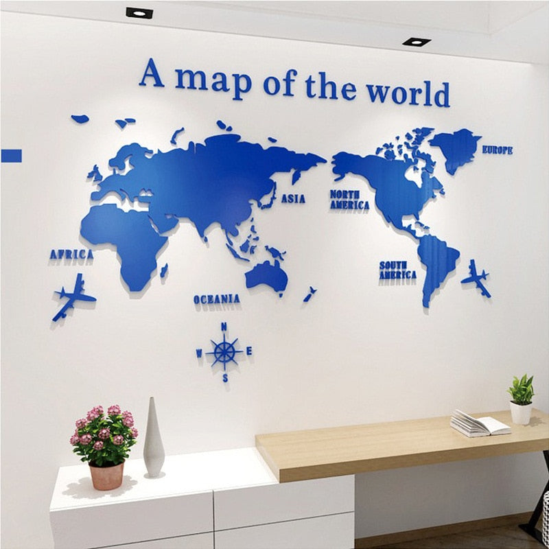 Globe Vision Weltkarte Aufkleber | Brehn