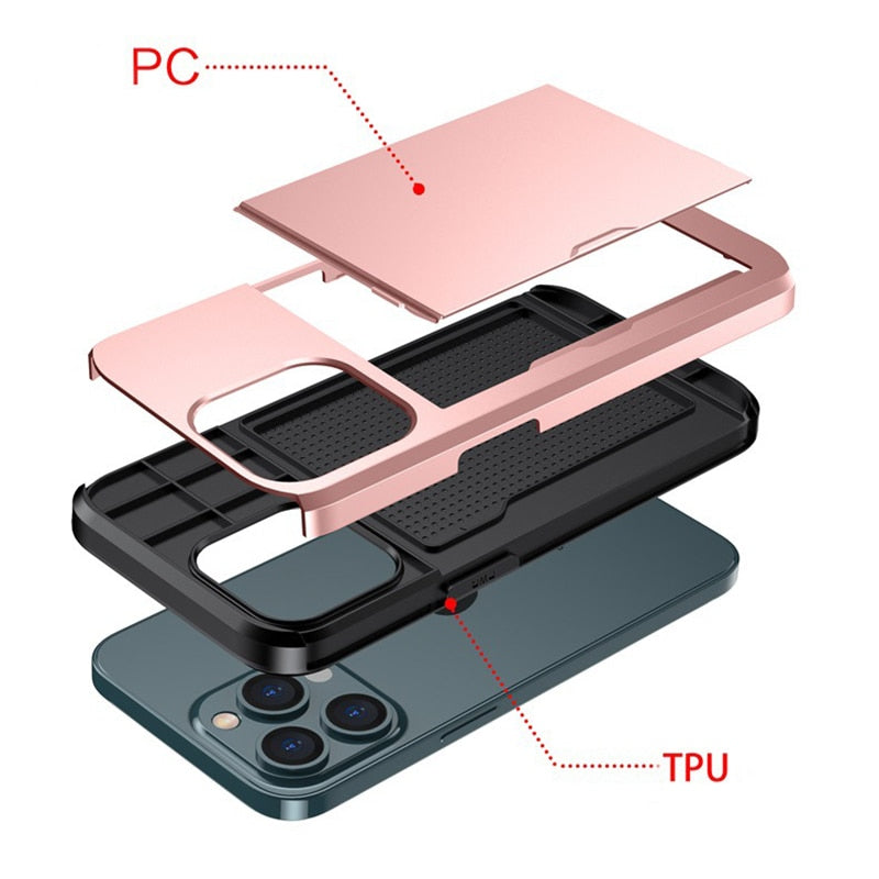 Brehn | Business Armor Slide Wallet iPhone Hülle