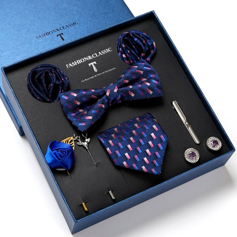 Brehn | Herren Krawatten Set Luxus Geschenkbox