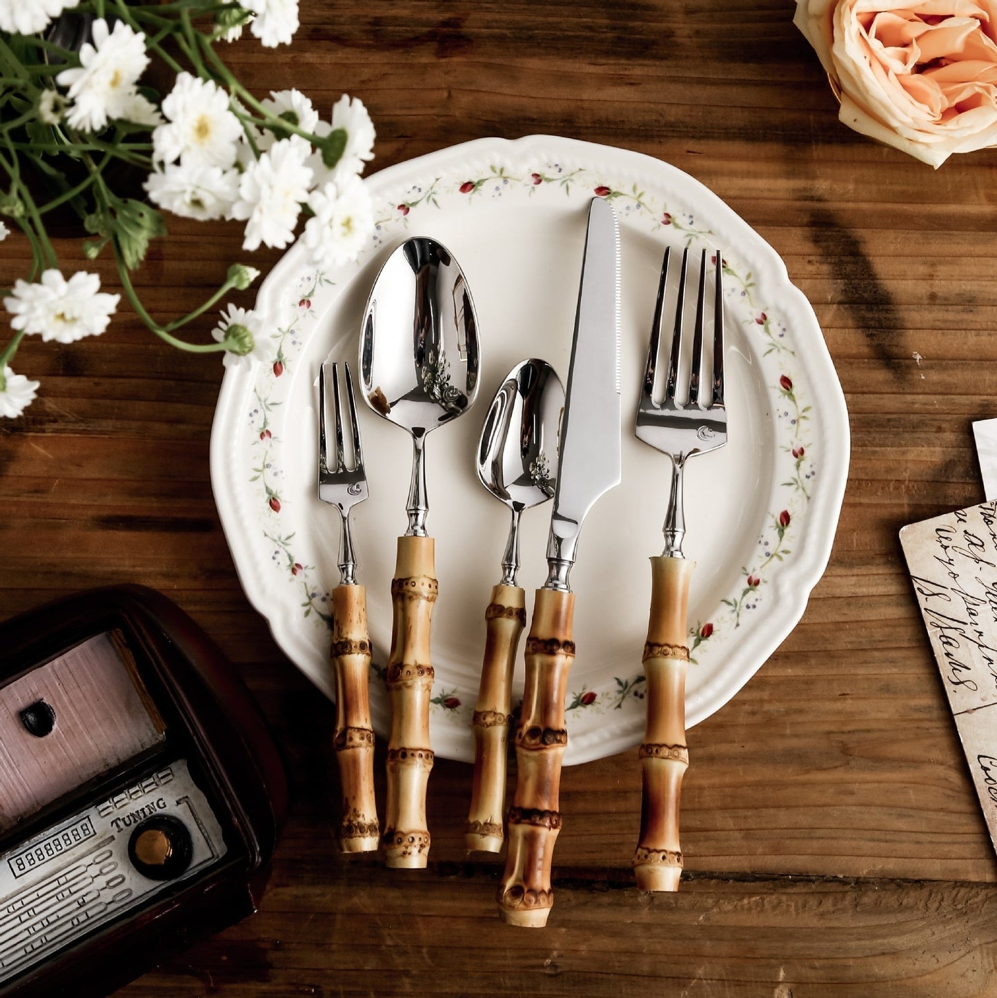 BambooElegance – Luxus Besteckset mit Bambusakzenten | Brehn