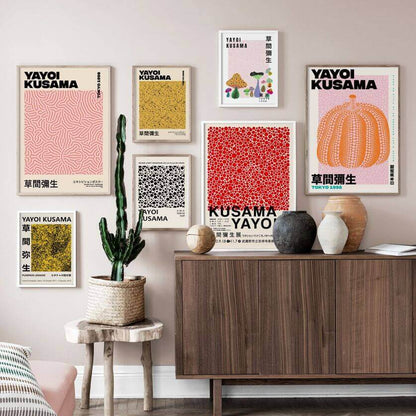 Yayoi Kusama Abstraktes Premium Poster
