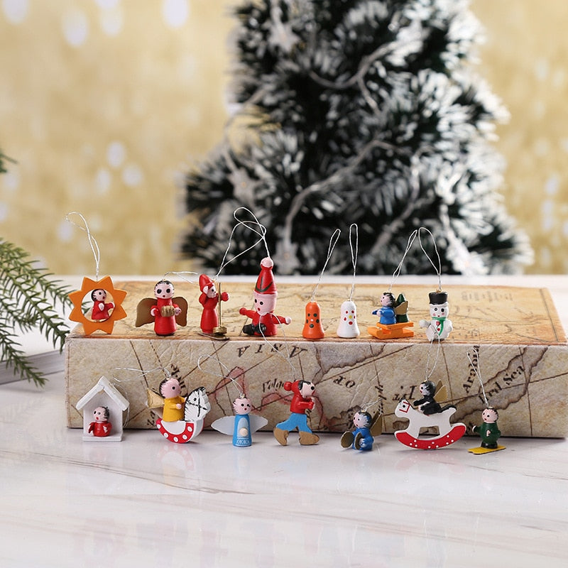 Brehn | 48pcs Santa's Runners Holz Deko Set