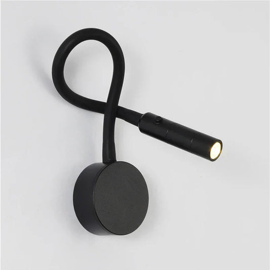 Moderne, flexible LED-Lesewandleuchte mit Schalter für Schlafzimmer und Arbeitszimmer – 1 W/3 W