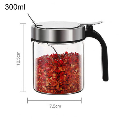 VIvolux | Feuchtigkeitsdicht Elegantes Glas Gewürz Aufbewahrungsglas