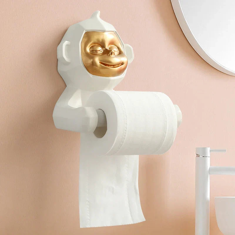 Brehn | Happy Monkey Harz Toilettenpapierhalter