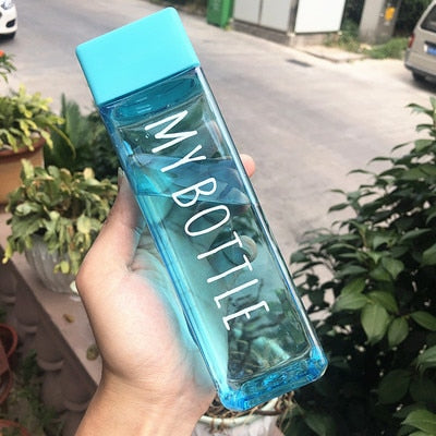 VIvolux | Transparente Quadratische Elegante Wasserflasche Thermos