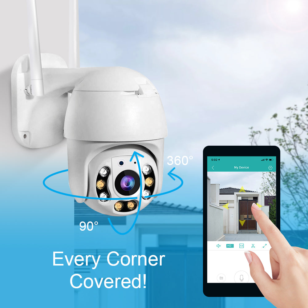 SecureView 360 – Drahtlose Sicherheitskamera mit 360° Abdeckung | Brehn