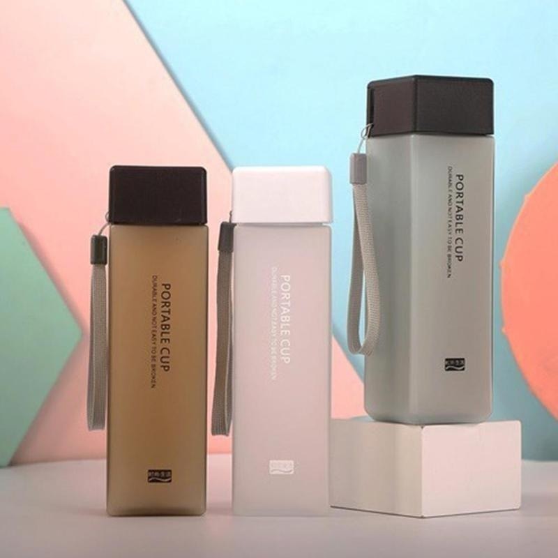 VIvolux | Transparente Quadratische Elegante Wasserflasche Thermos