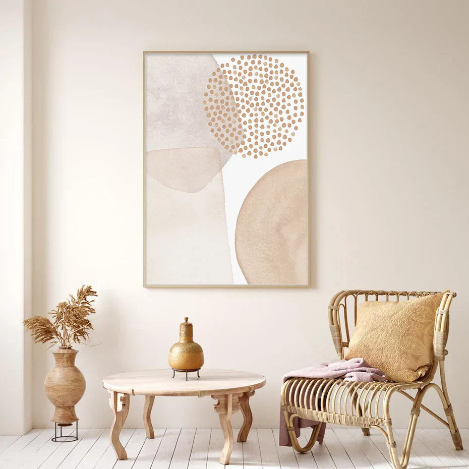 Helle Farbtöne Pink Beige Minimalistische Abstrakte Wandkunst Fine Art Leinwanddrucke Bilder Für Wohnzimmer Schlafzimmer Nordische Wohnkultur | Brehn