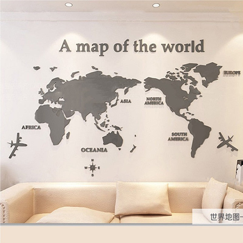 Globe Vision Weltkarte Aufkleber | Brehn