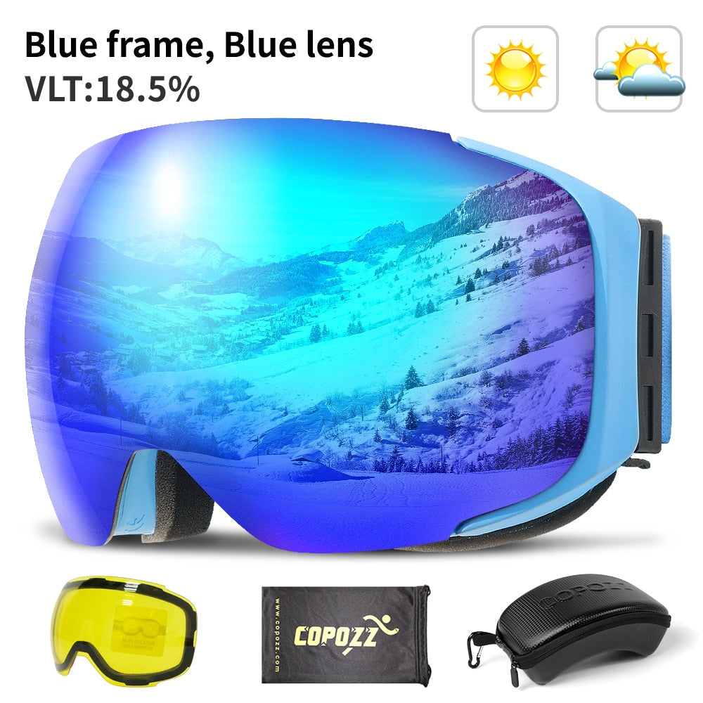 Magnetische UV-Schutz Anti-Beschlag Ski-Schutzbrille | Brehn