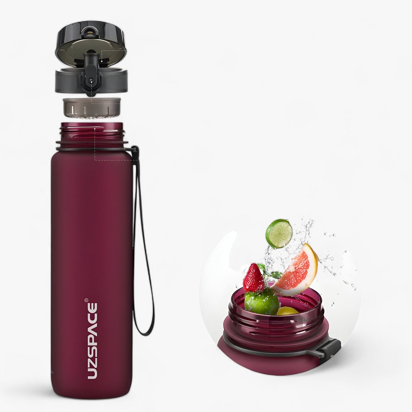 Brehn | HydraShake | Sport Shaker Flasche - BPA-frei und auslaufsicher